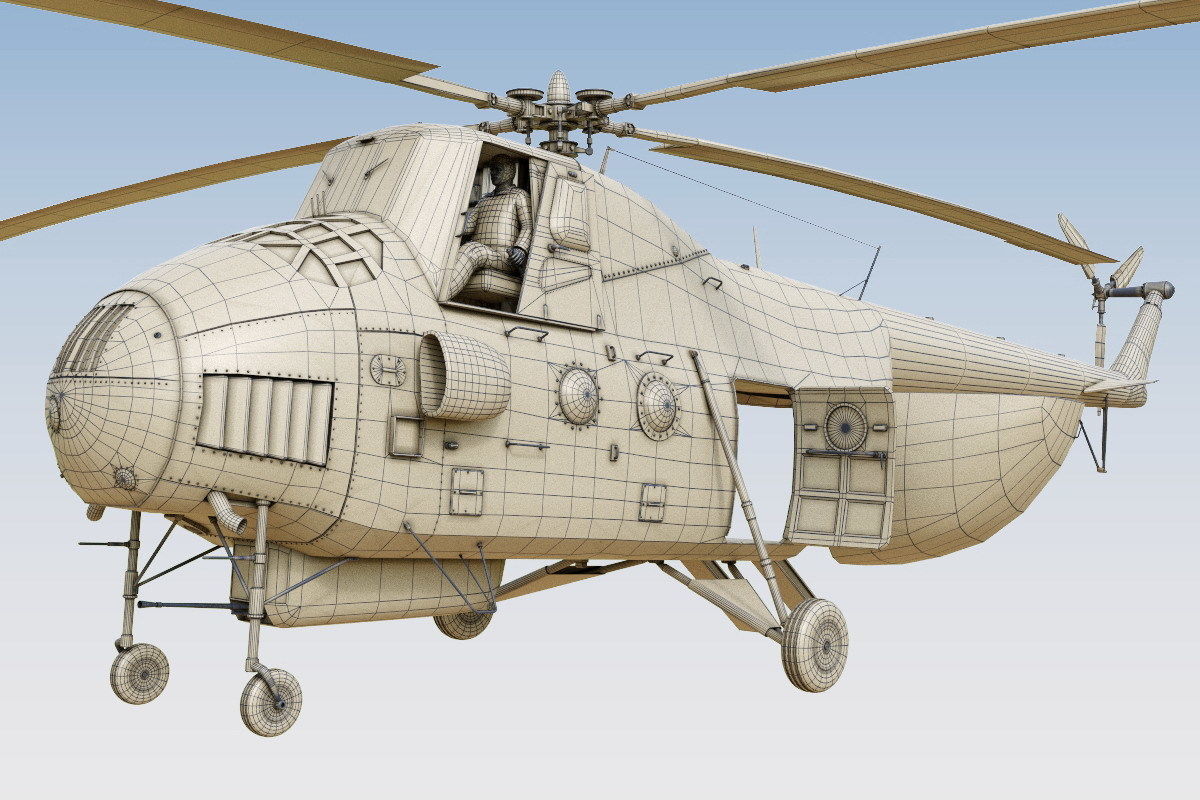 Mil Mi-4 3D model_10