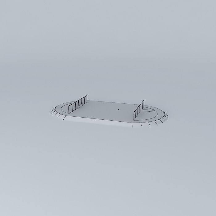 Elementary School D and E Zatopek Trinec Playground Free 3D model_4