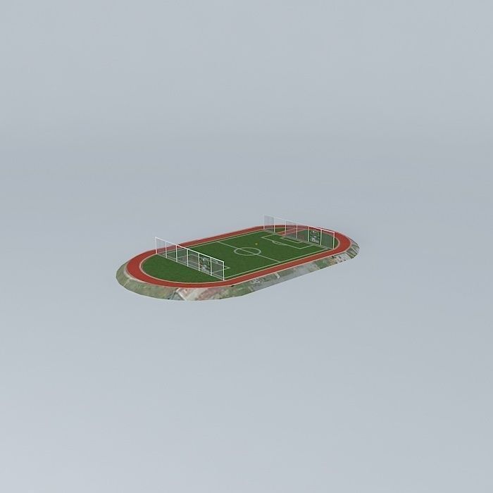 Elementary School D and E Zatopek Trinec Playground Free 3D model_2