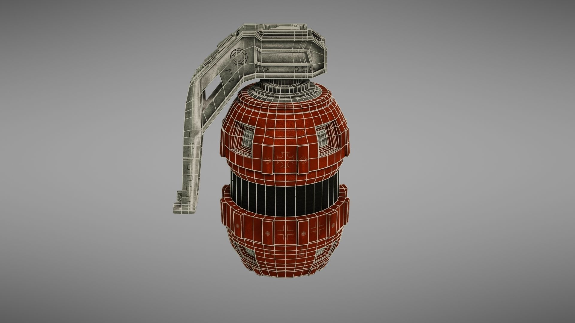 Grenade Sci fi 1 Low-poly 3D model_52