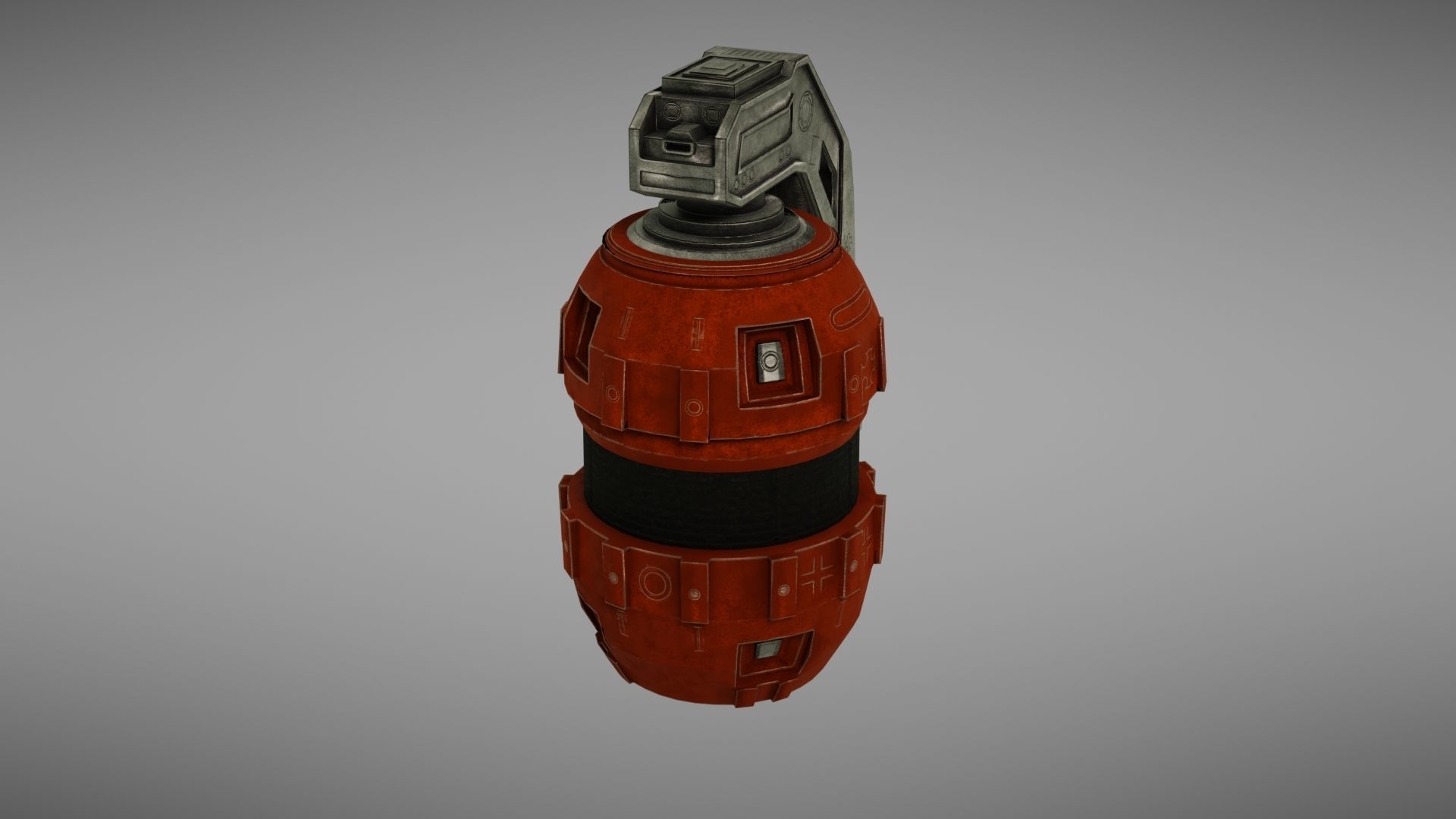 Grenade Sci fi 1 Low-poly 3D model_54