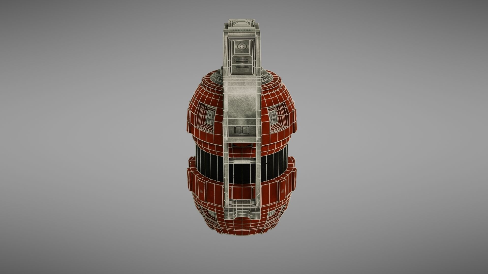 Grenade Sci fi 1 Low-poly 3D model_33