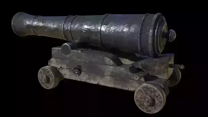 Cannon old 3D model