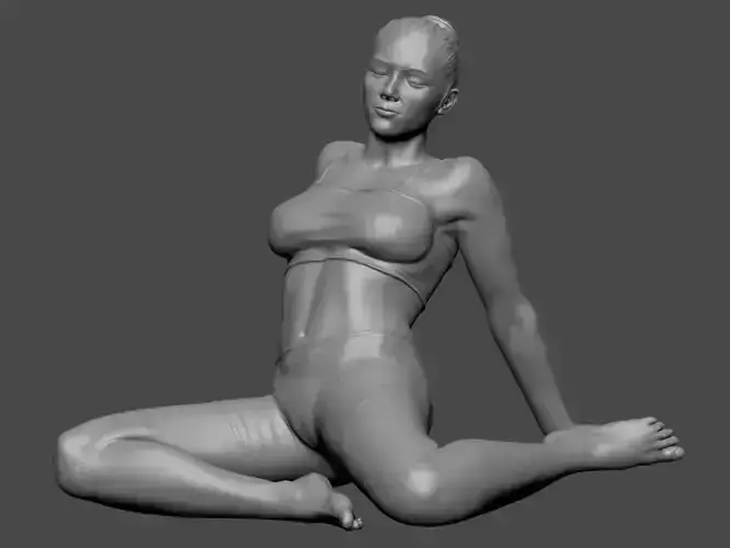 Woman Lady In pose 3DPrint 3D print model