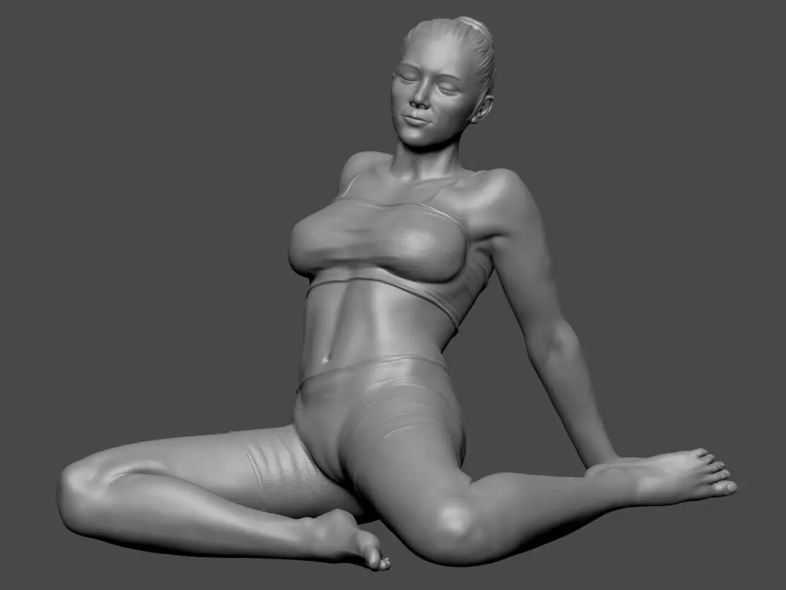 Woman Lady In pose 3DPrint 3D print model_0