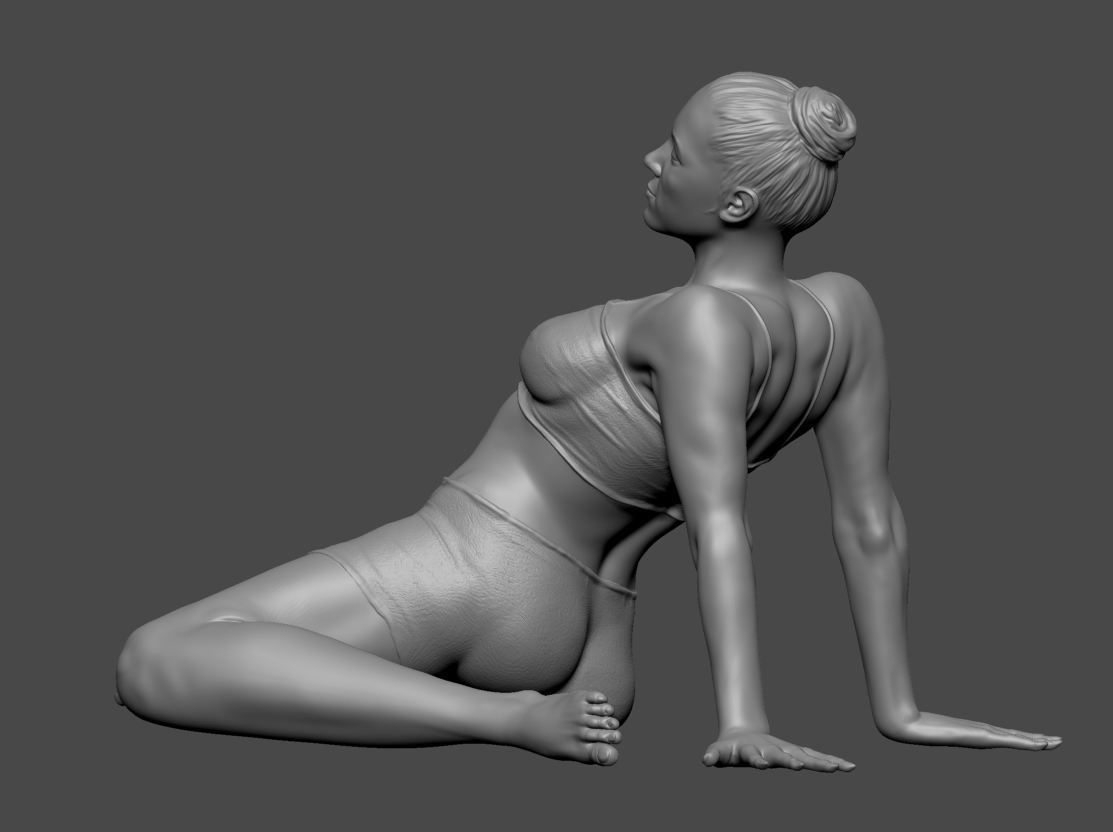 Woman Lady In pose 3DPrint 3D print model_1