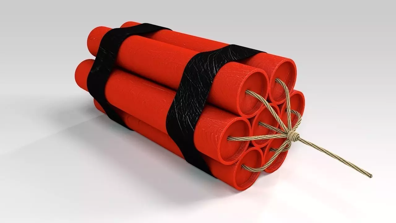 Dynamite grenade Free 3D model