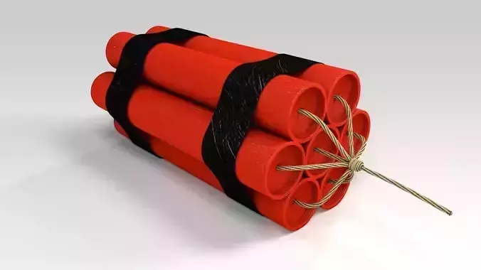 Dynamite grenade Free 3D model