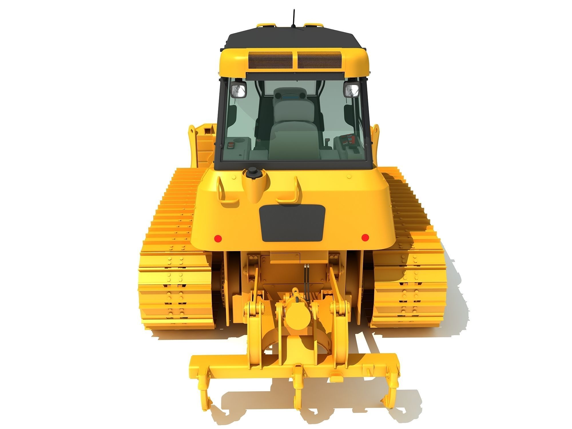 Bulldozer Construction Dozer 3D model_4