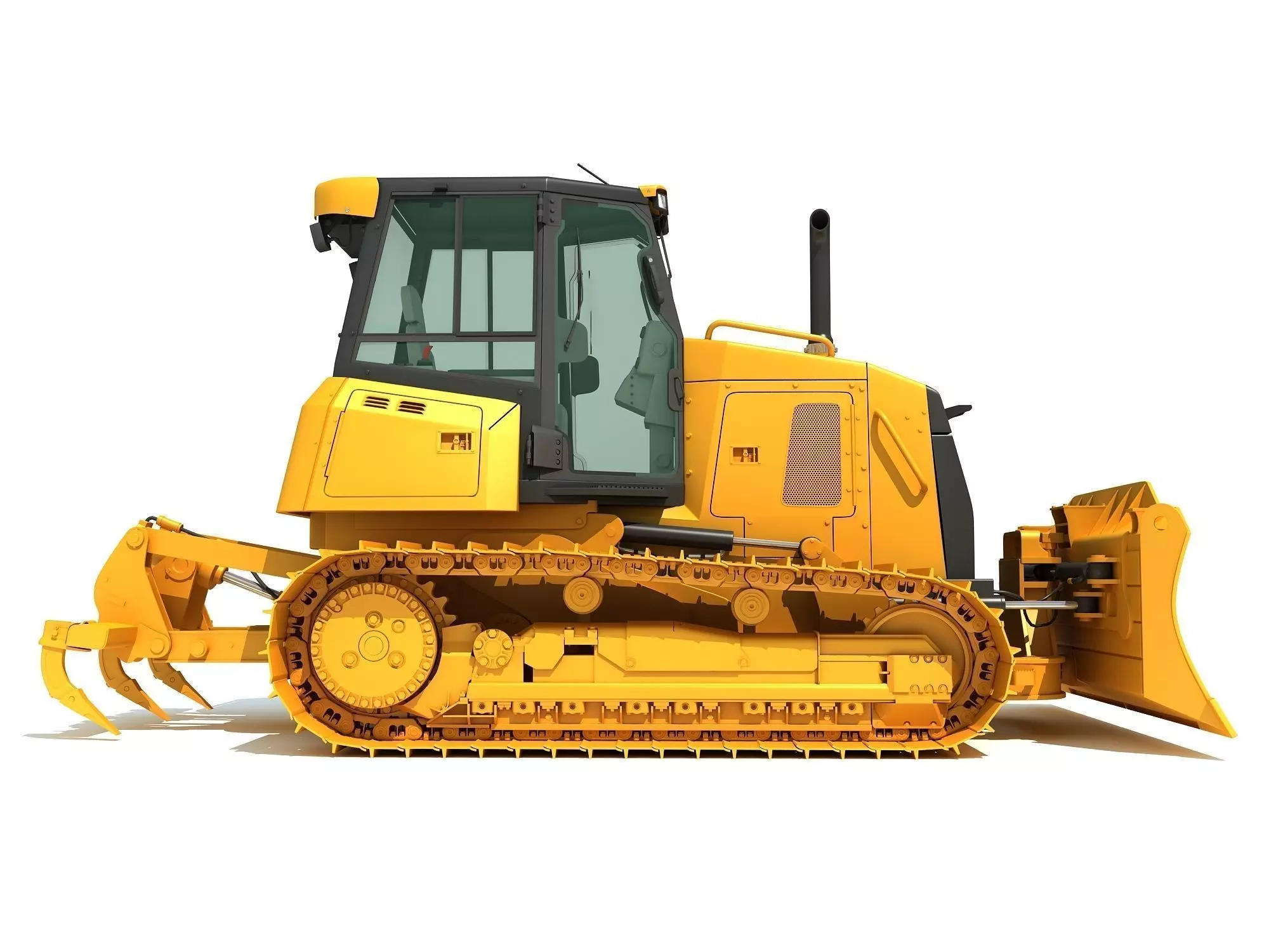 Bulldozer Construction Dozer 3D model_0