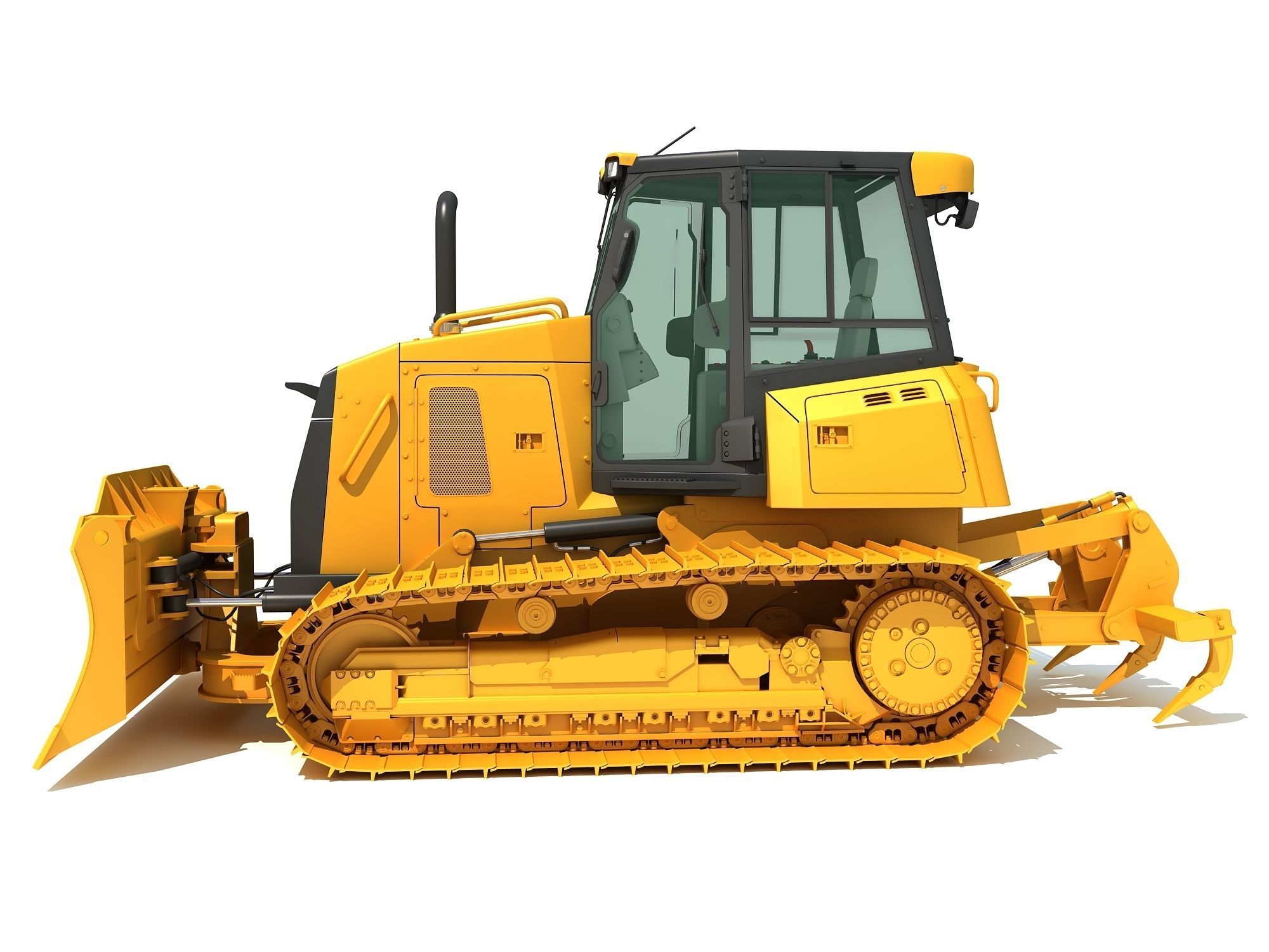 Bulldozer Construction Dozer 3D model_2