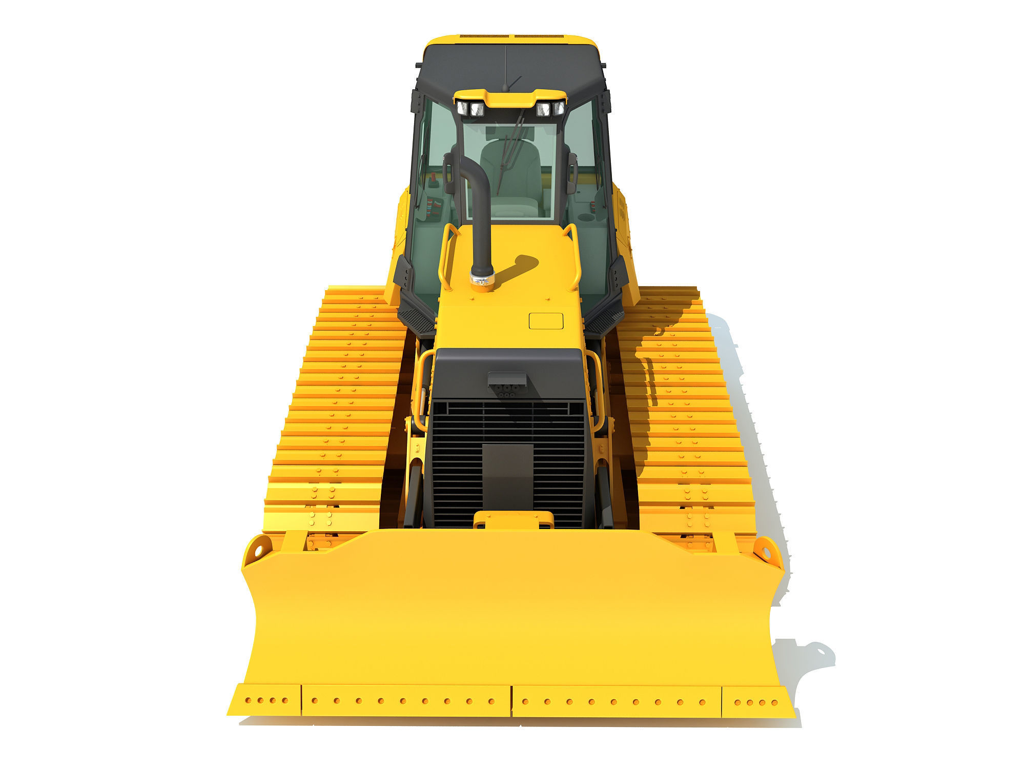 Bulldozer Construction Dozer 3D model_9