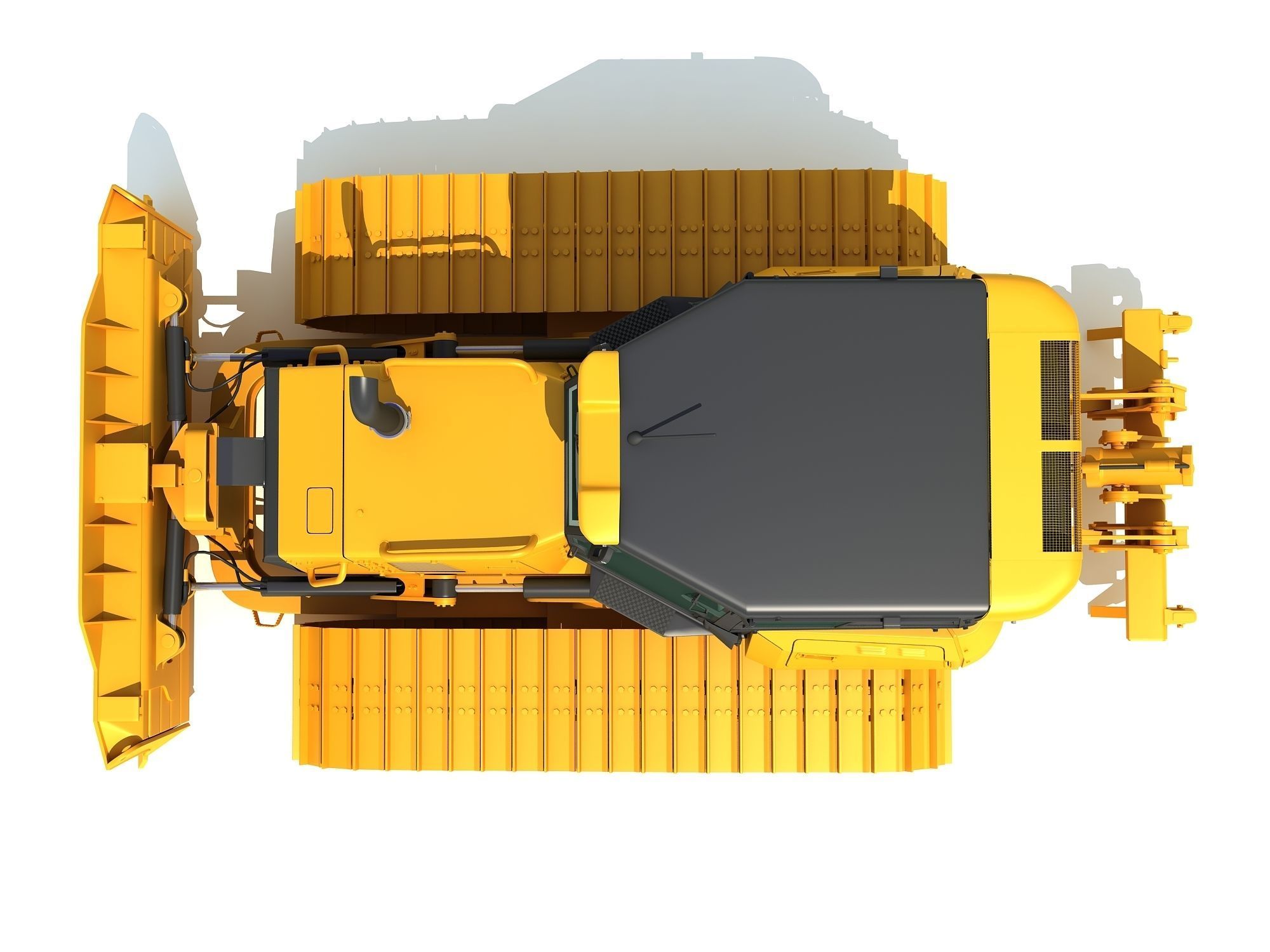 Bulldozer Construction Dozer 3D model_11