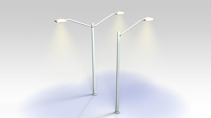 Street lights 3D model