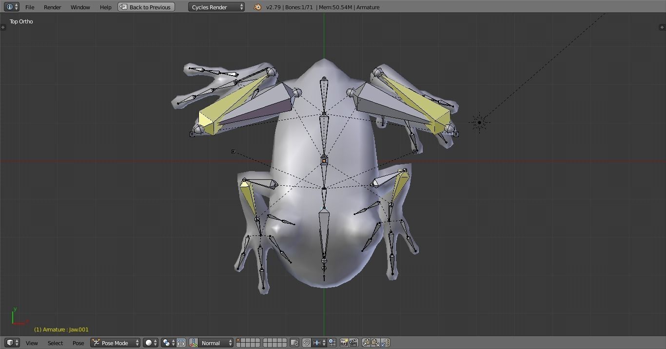 3D Frog Low-poly 3D model_15