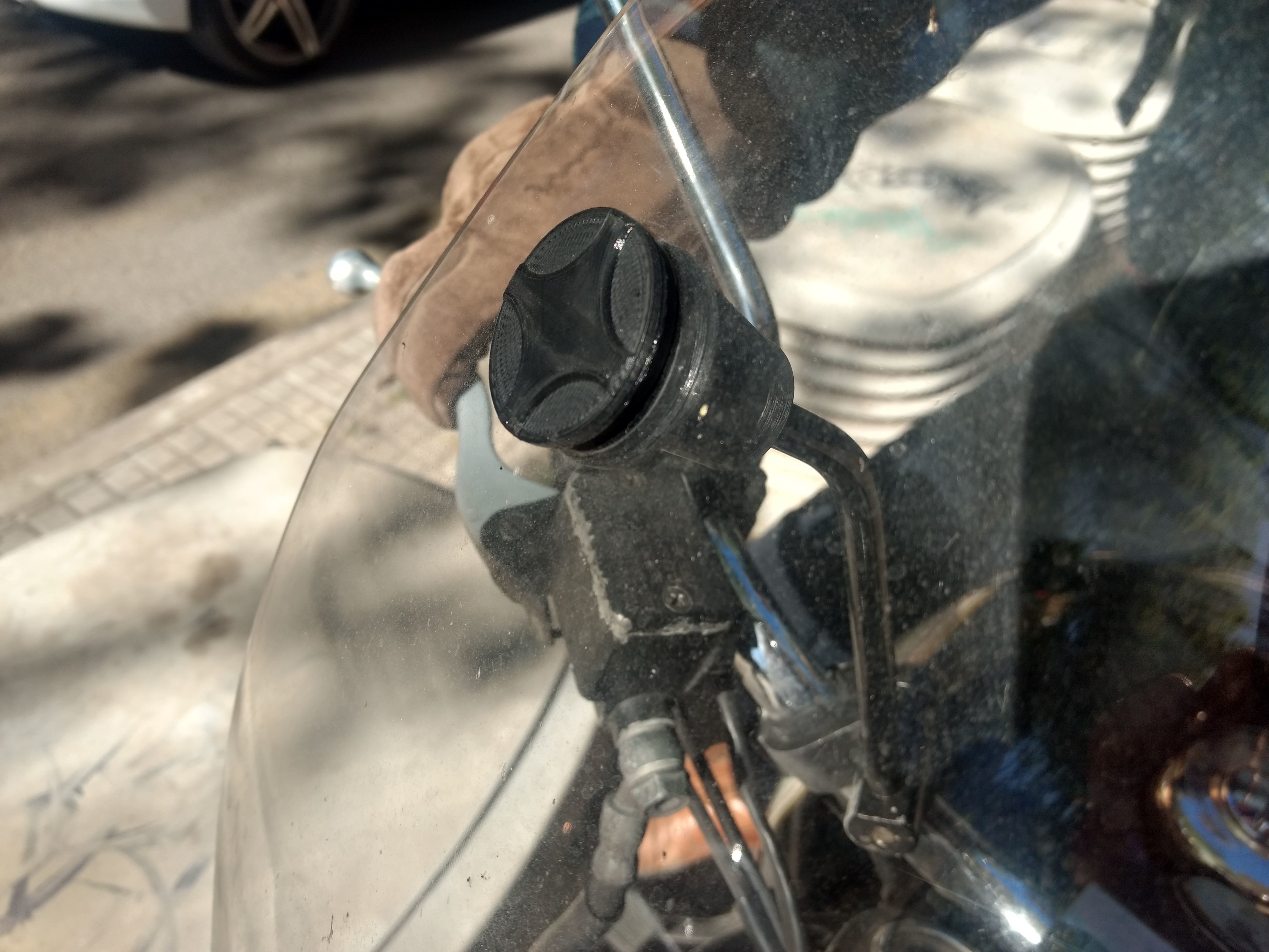 Royal Enfield windshield spare 3D print model_2