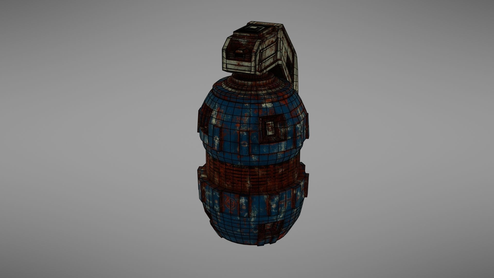 Granade Sci fi 2 Low-poly 3D model_37
