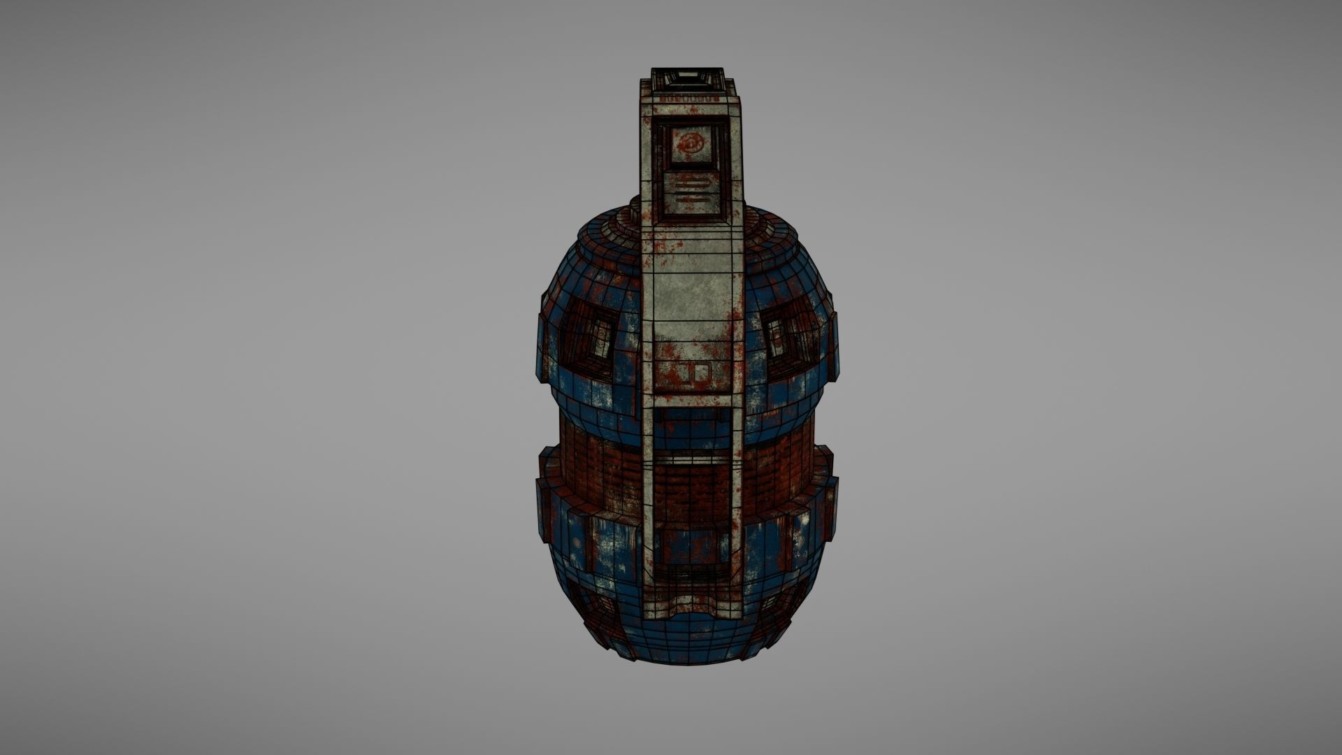 Granade Sci fi 2 Low-poly 3D model_31