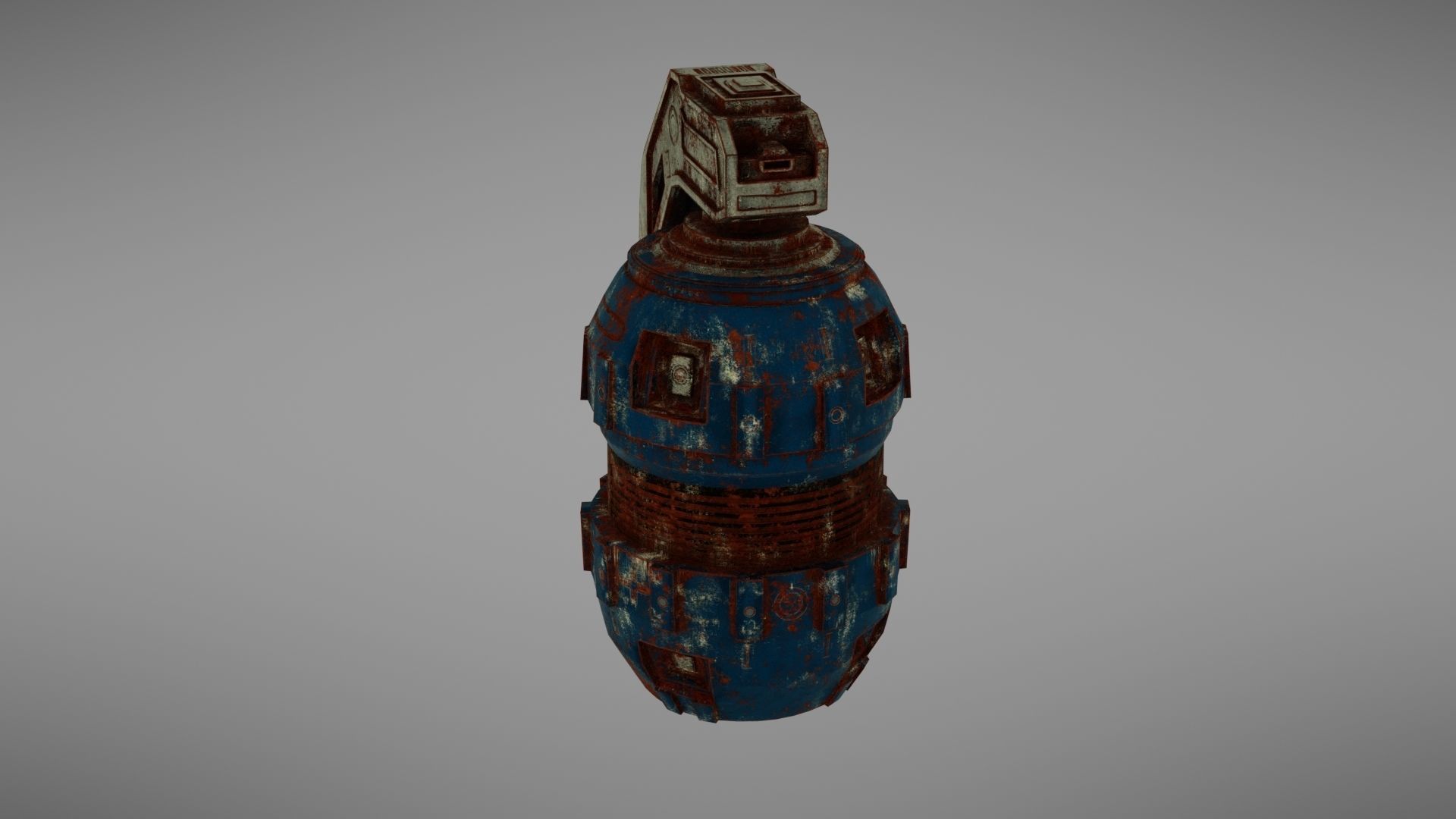 Granade Sci fi 2 Low-poly 3D model_19