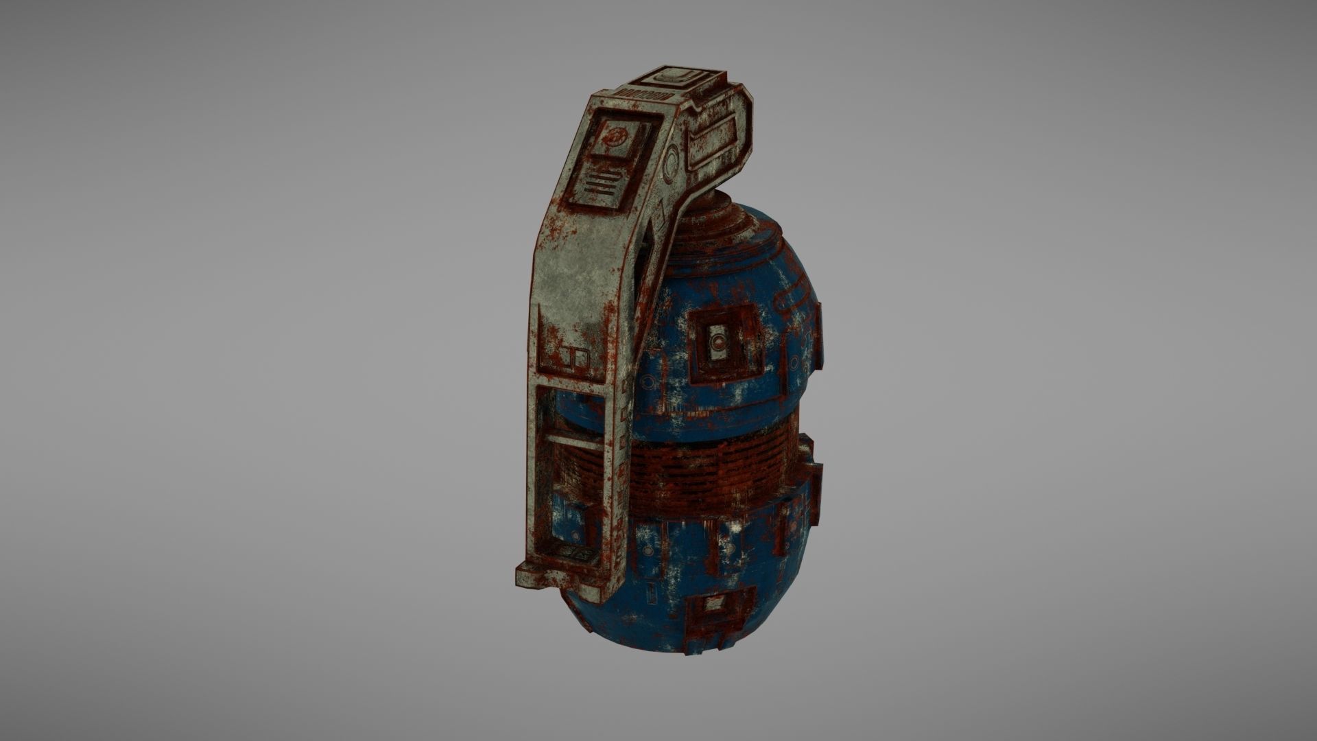 Granade Sci fi 2 Low-poly 3D model_10