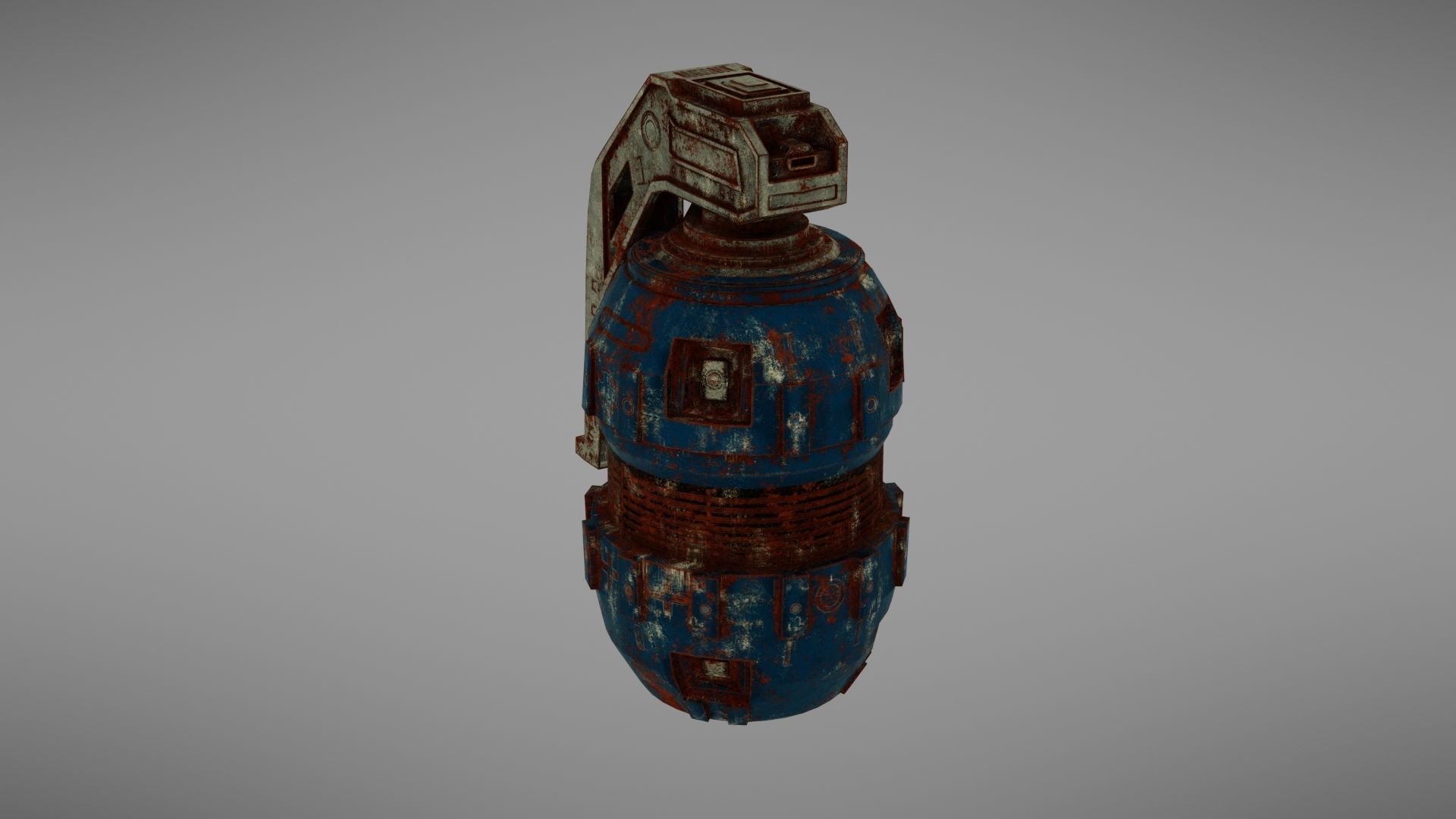 Granade Sci fi 2 Low-poly 3D model_20