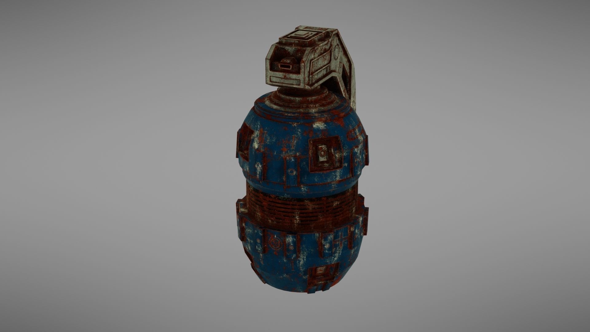 Granade Sci fi 2 Low-poly 3D model_17