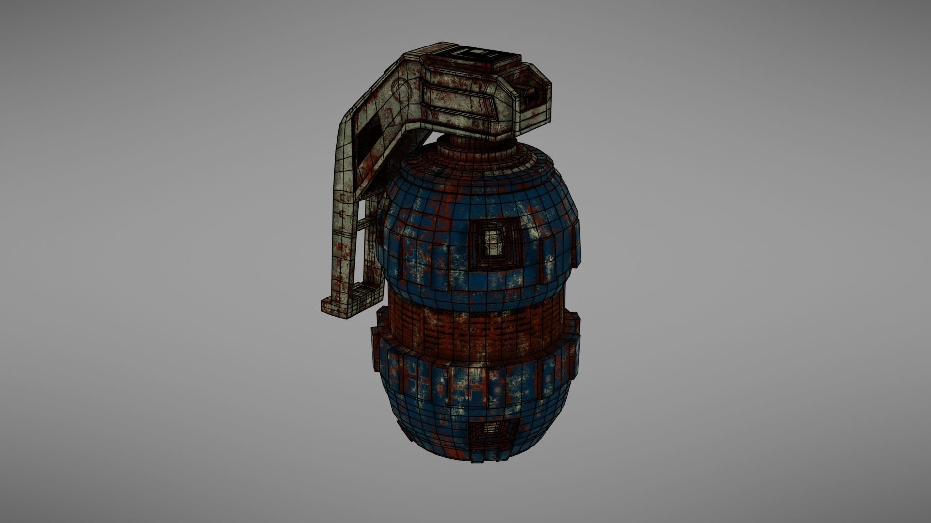 Granade Sci fi 2 Low-poly 3D model_24