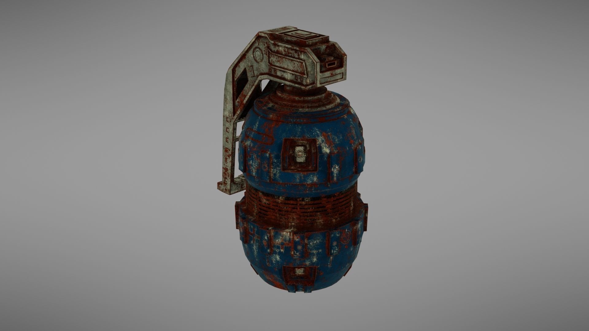 Granade Sci fi 2 Low-poly 3D model_21