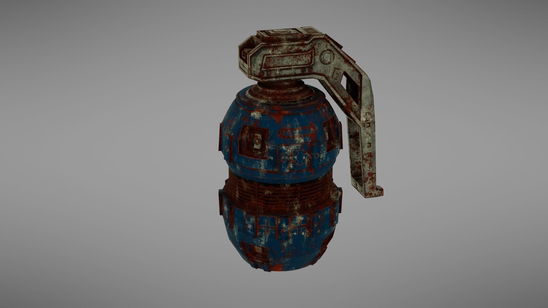 Granade Sci fi 2 Low-poly 3D model_15