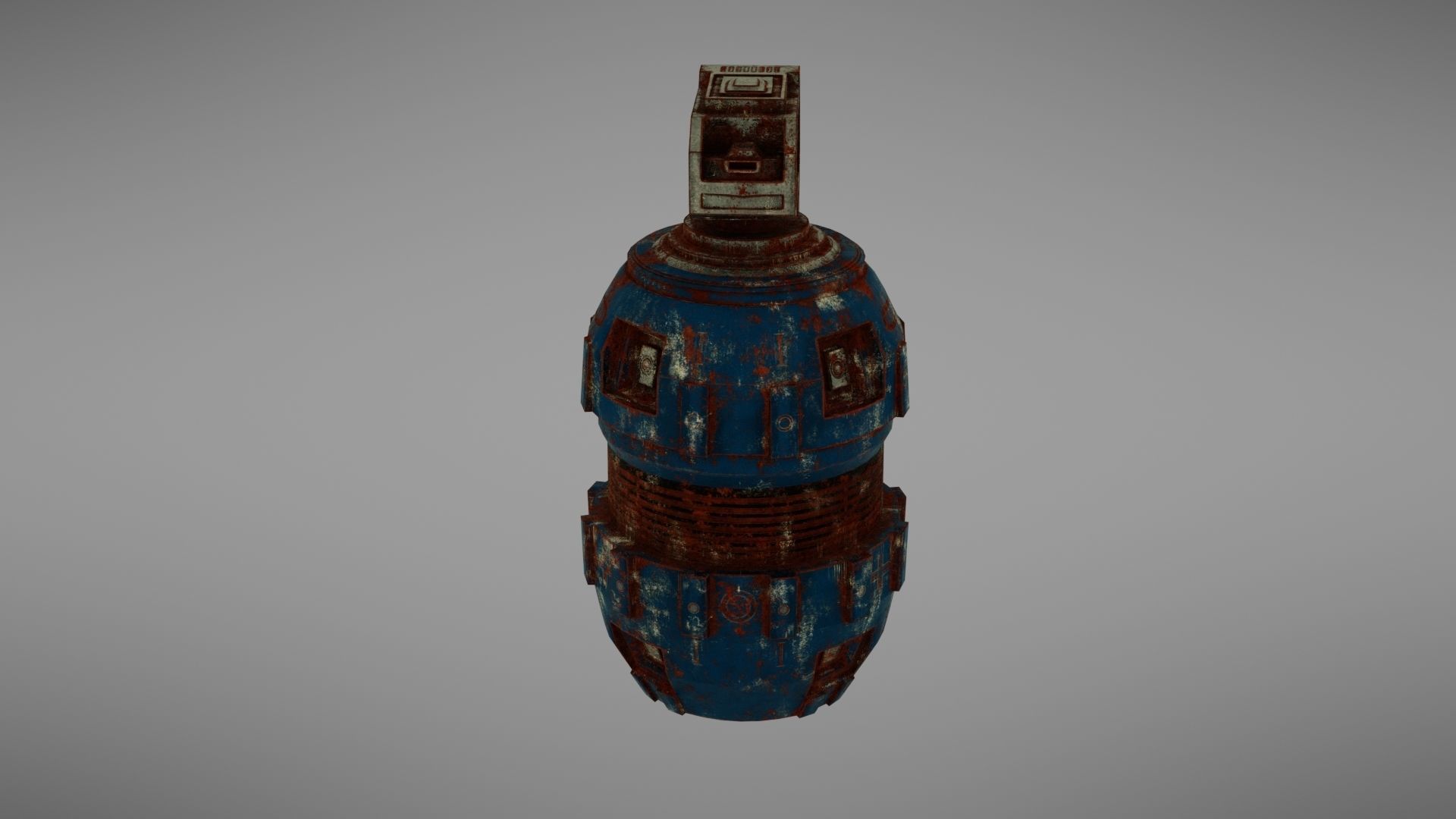 Granade Sci fi 2 Low-poly 3D model_18