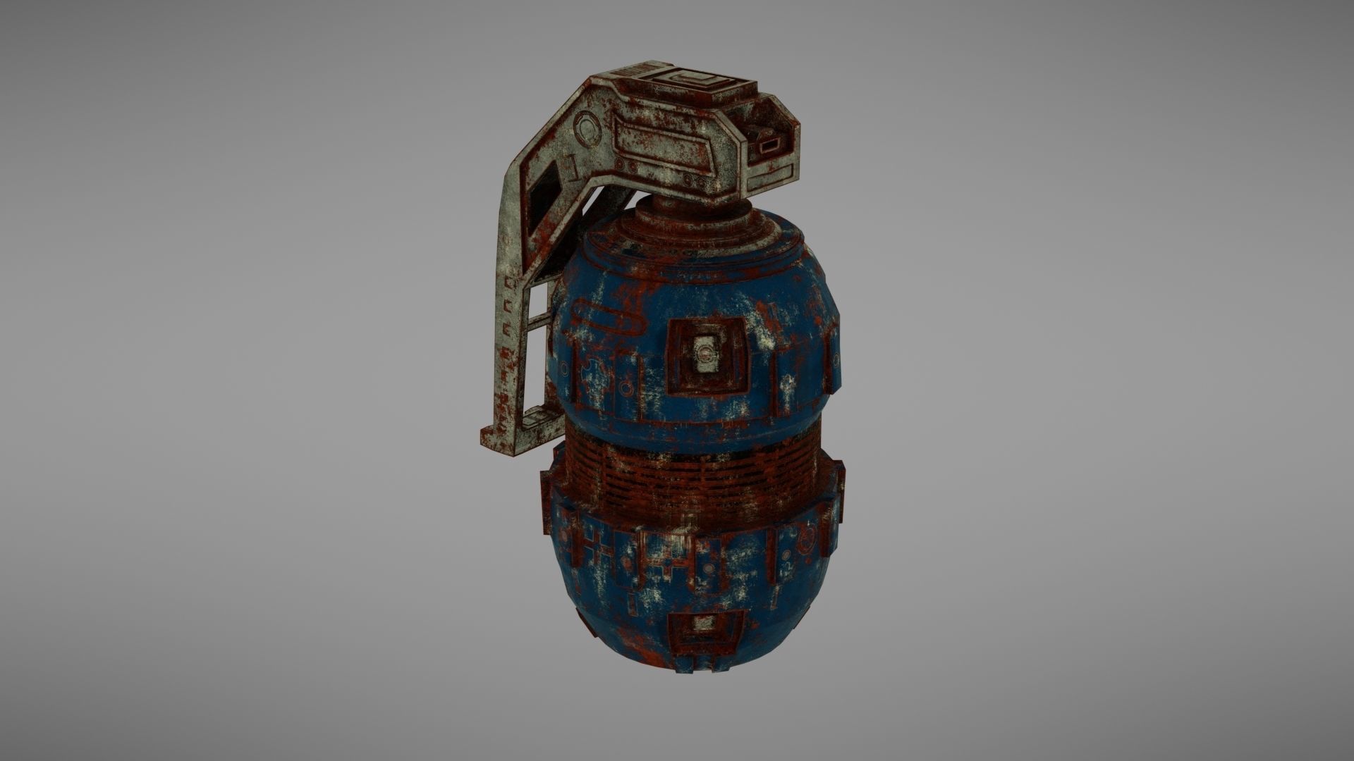 Granade Sci fi 2 Low-poly 3D model_22