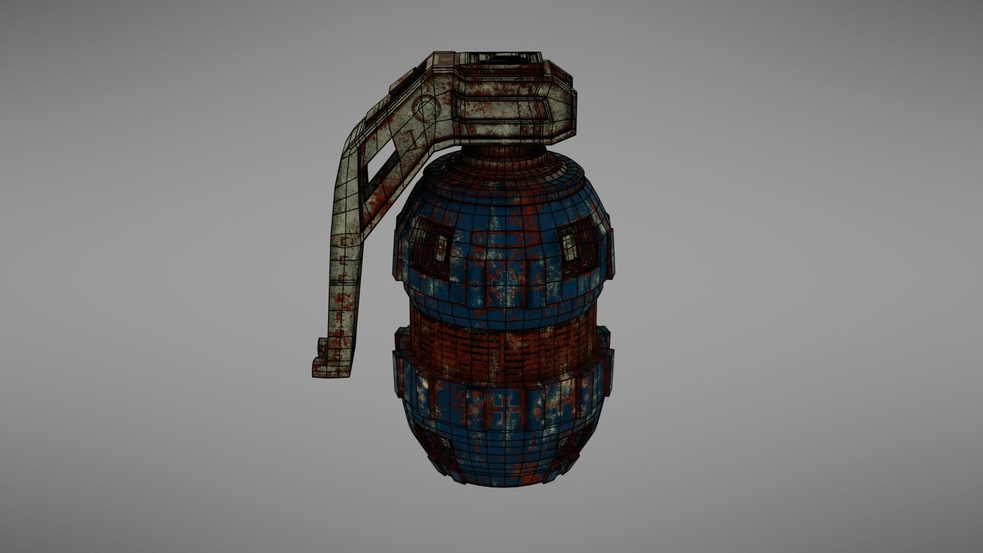 Granade Sci fi 2 Low-poly 3D model_27