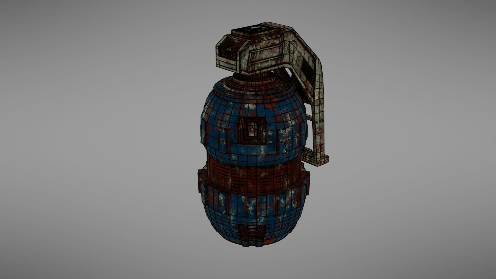 Granade Sci fi 2 Low-poly 3D model_36