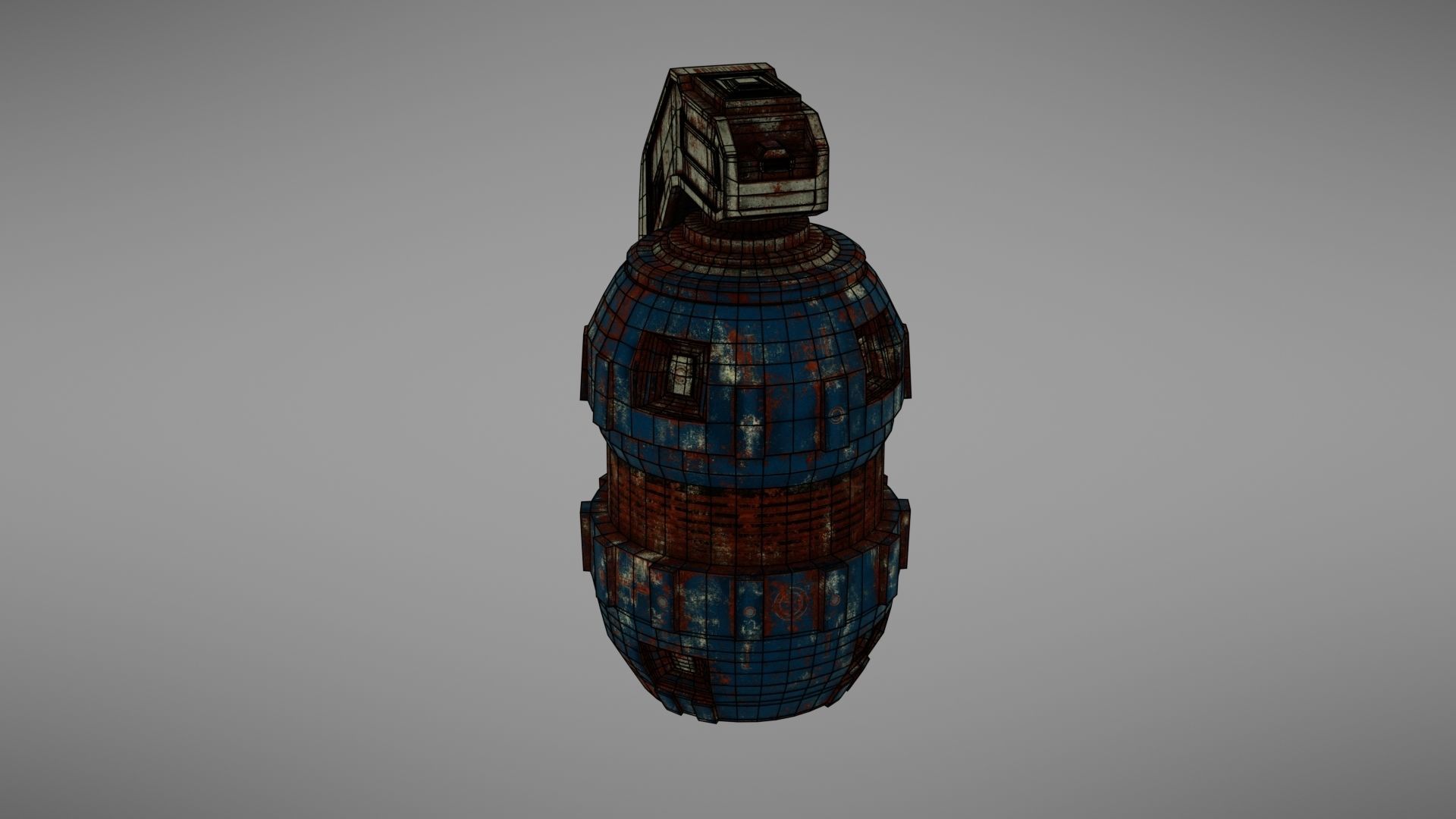Granade Sci fi 2 Low-poly 3D model_39