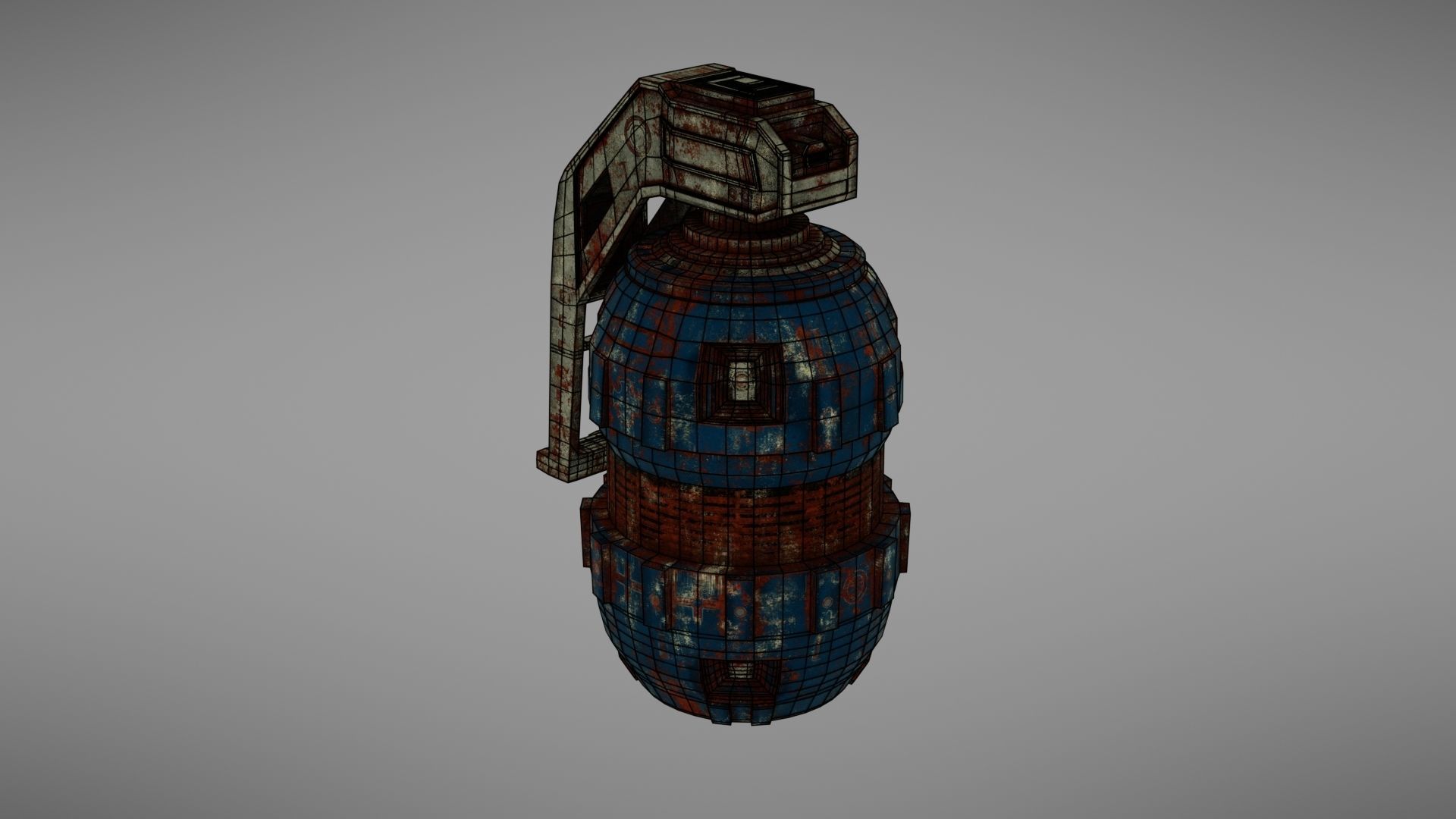 Granade Sci fi 2 Low-poly 3D model_41