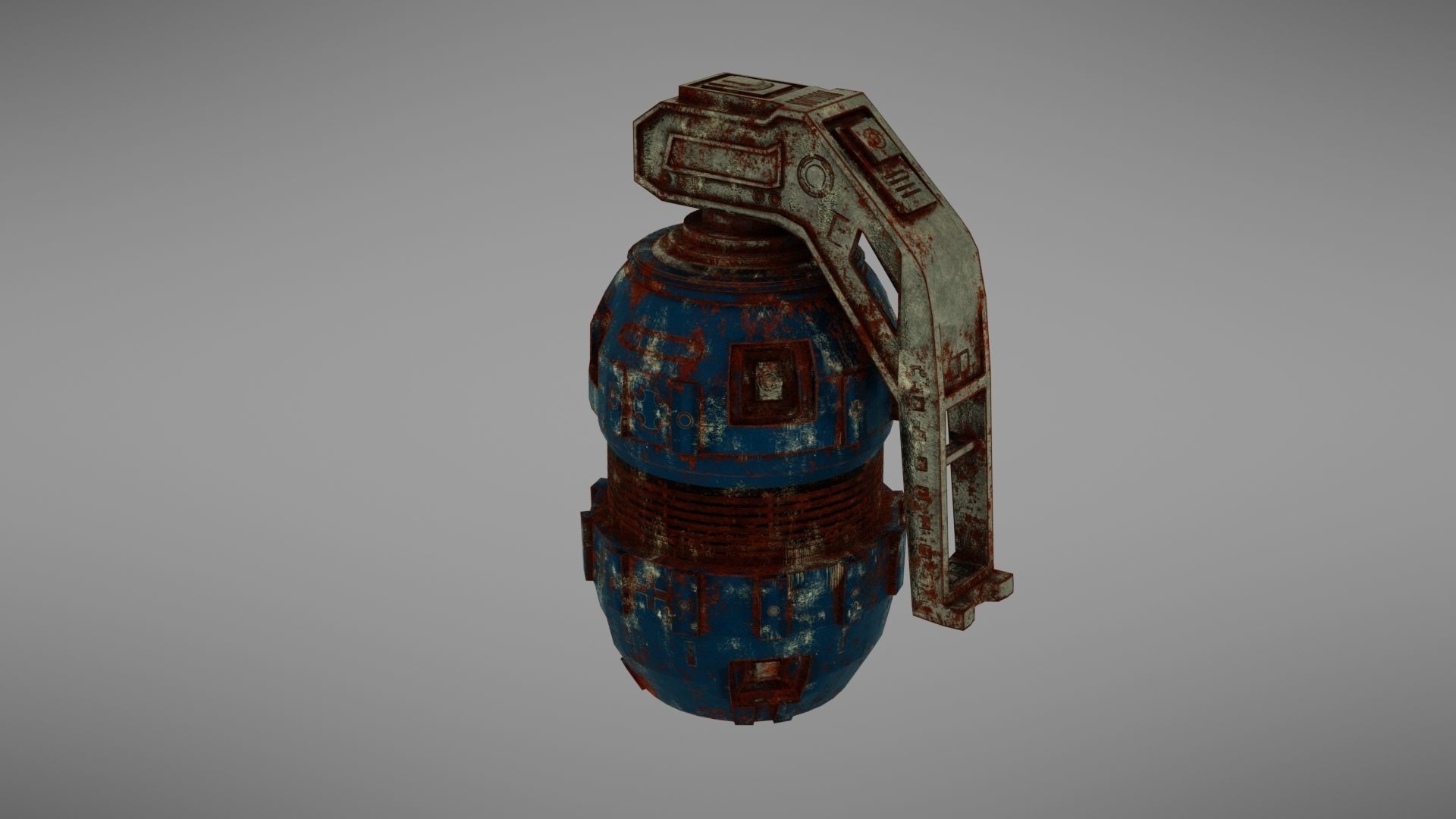 Granade Sci fi 2 Low-poly 3D model_13