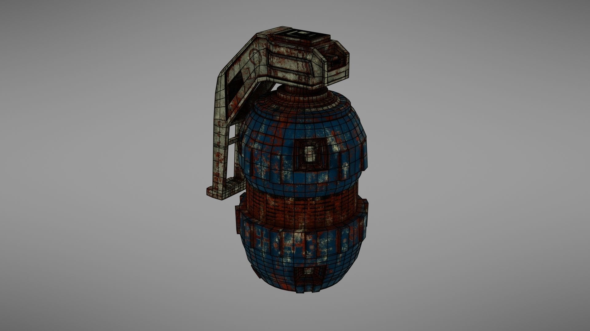 Granade Sci fi 2 Low-poly 3D model_23