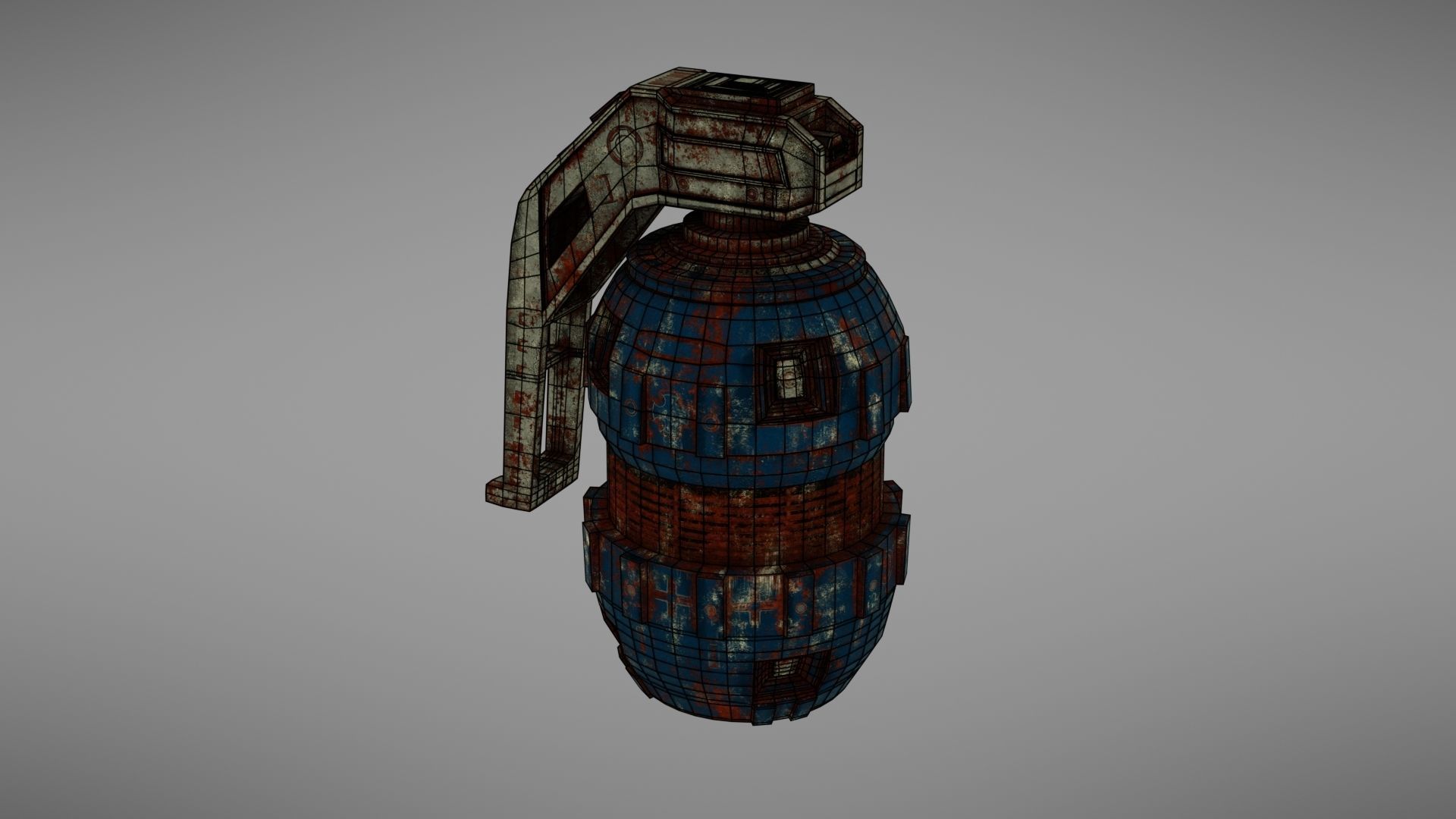 Granade Sci fi 2 Low-poly 3D model_25