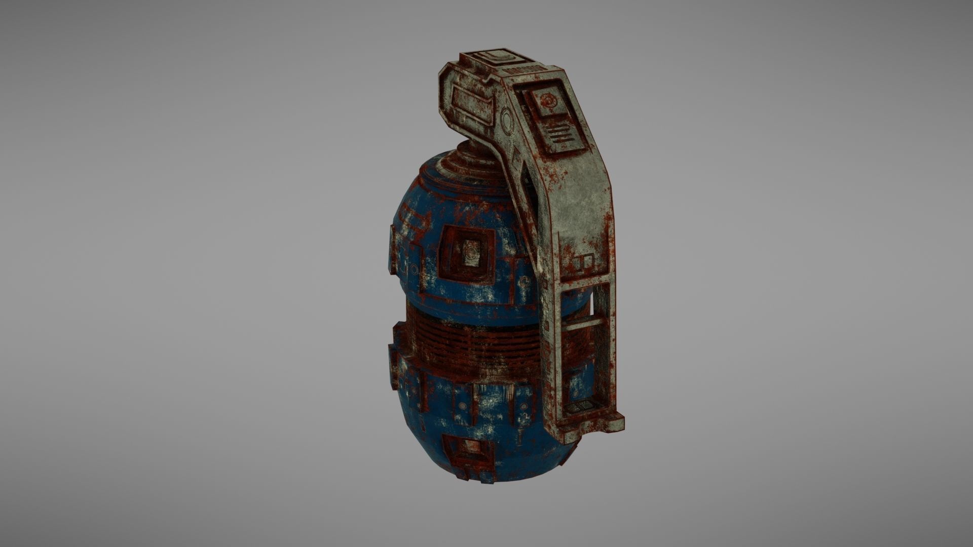 Granade Sci fi 2 Low-poly 3D model_12