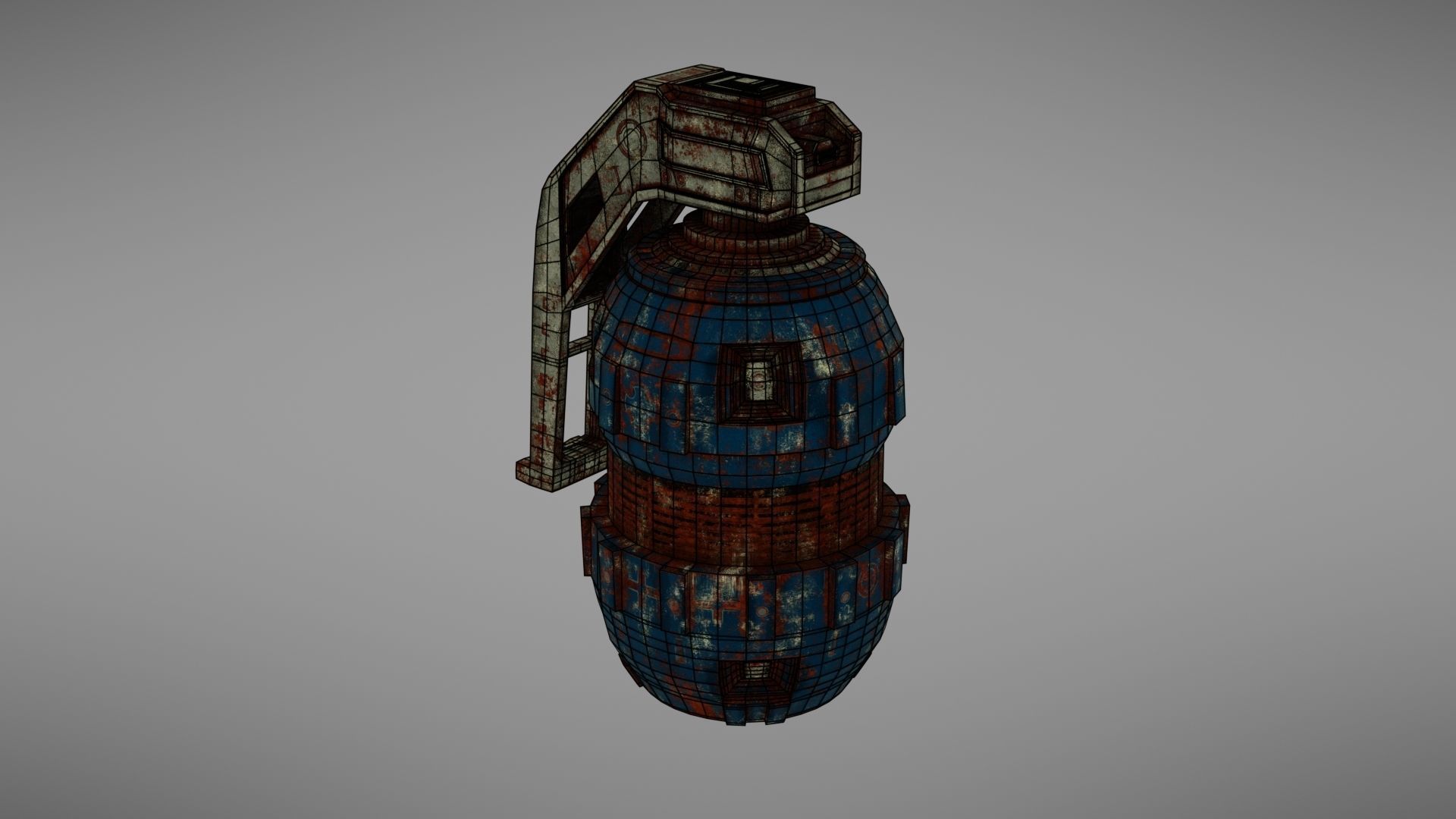 Granade Sci fi 2 Low-poly 3D model_42