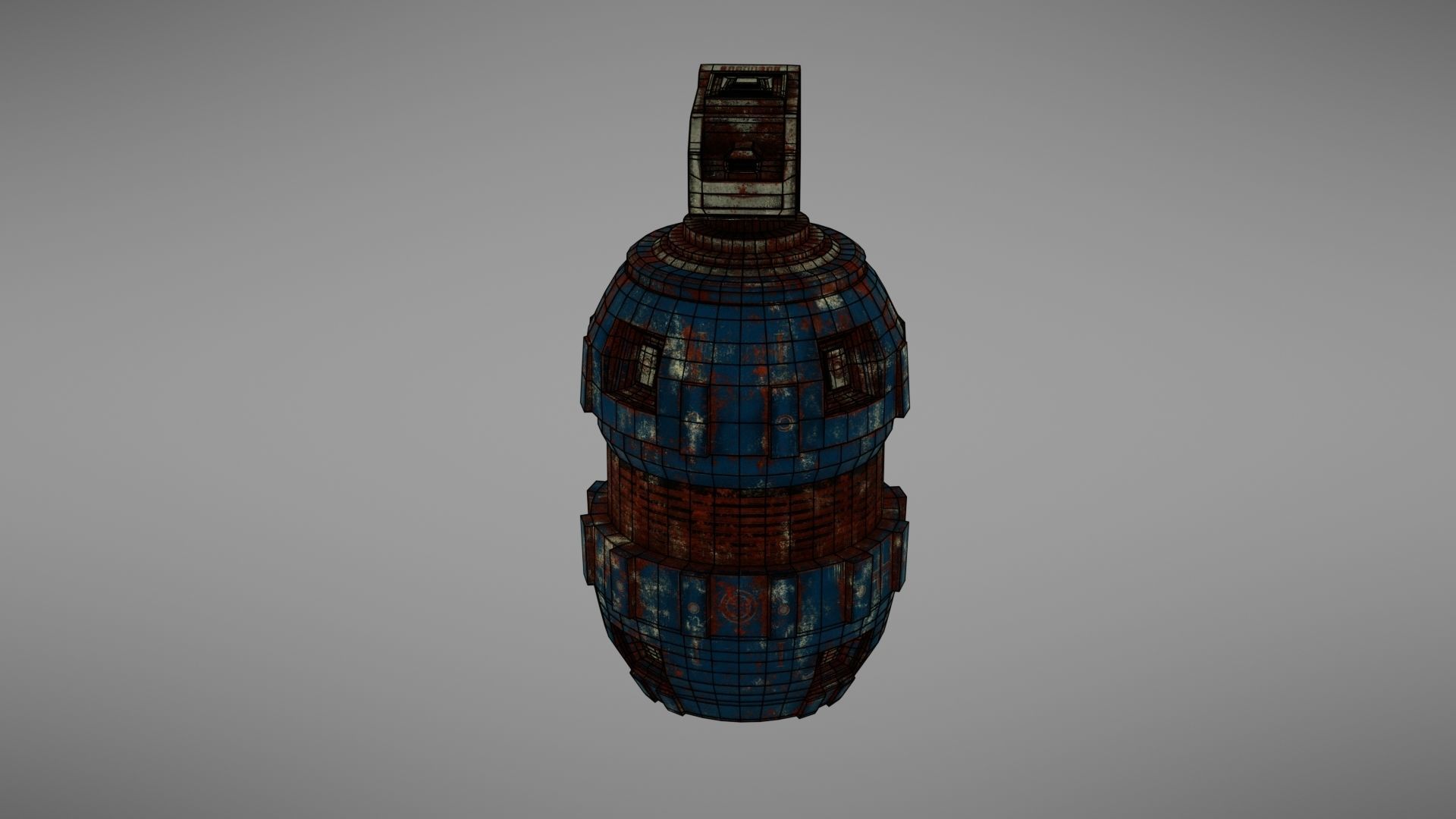 Granade Sci fi 2 Low-poly 3D model_38