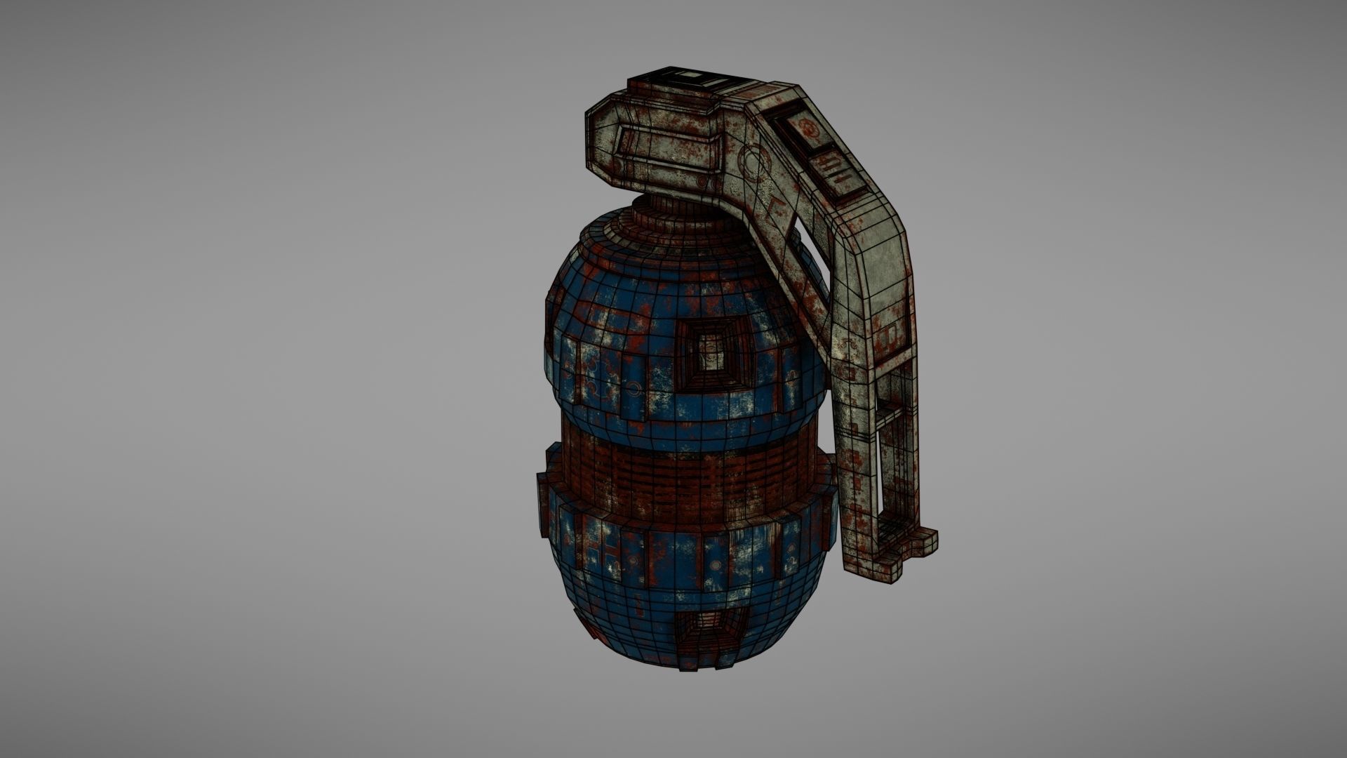 Granade Sci fi 2 Low-poly 3D model_33