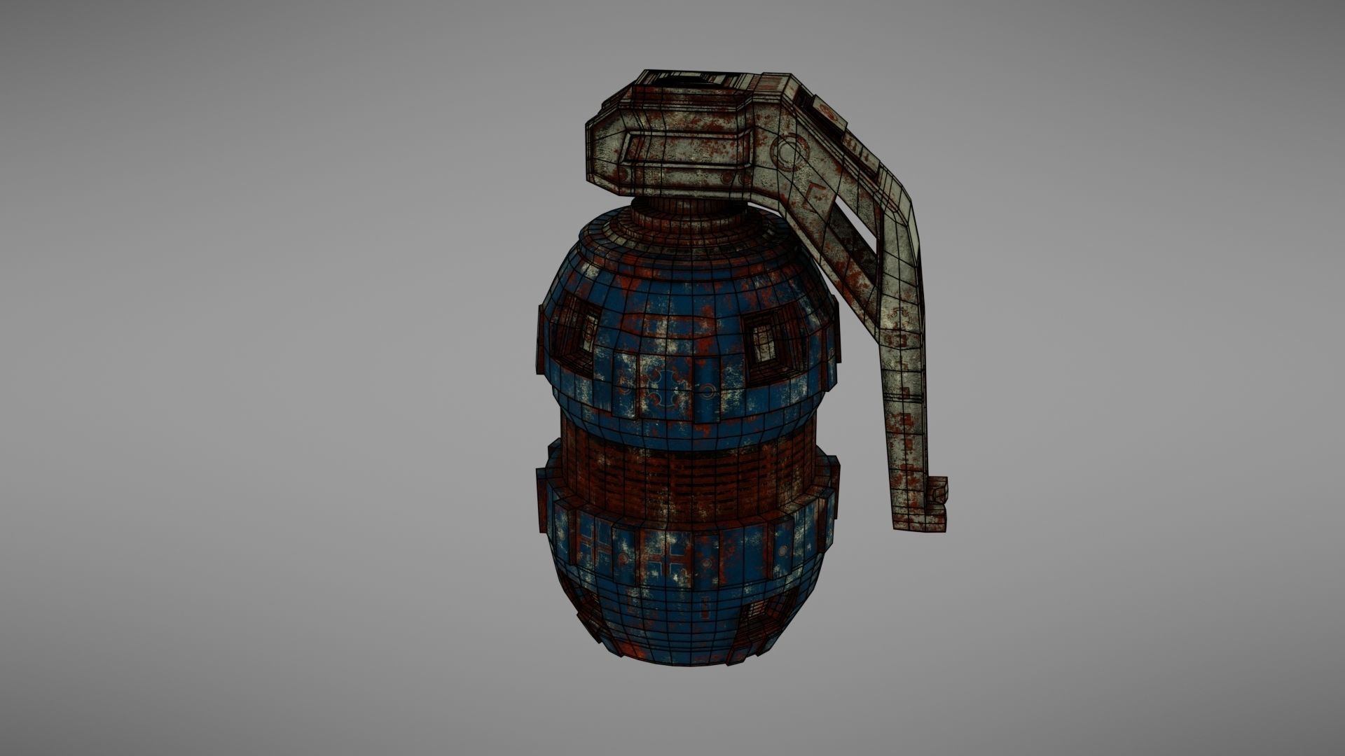 Granade Sci fi 2 Low-poly 3D model_34