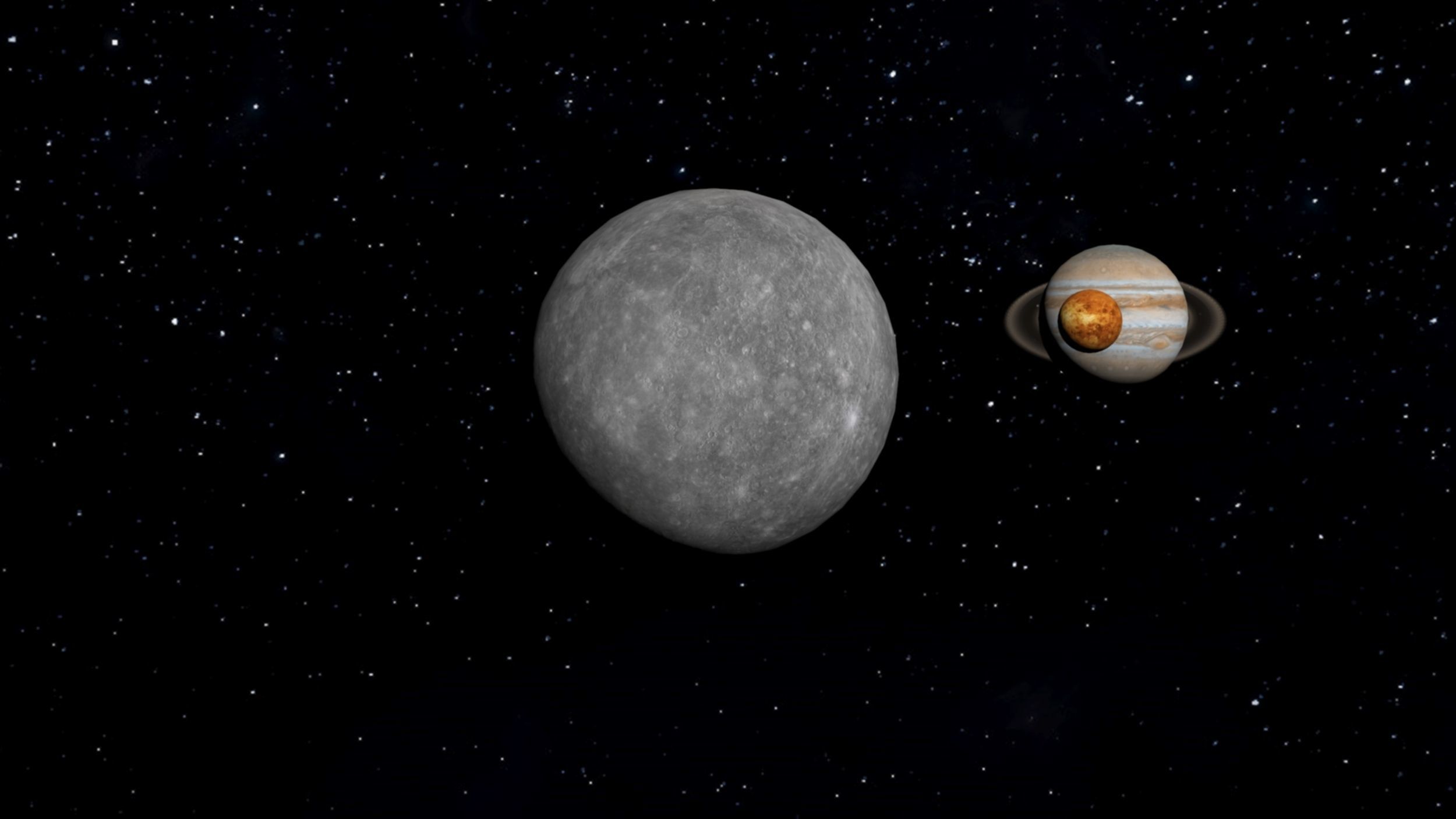 Solar System with all Planets Lowpoly Low-poly 3D model_8