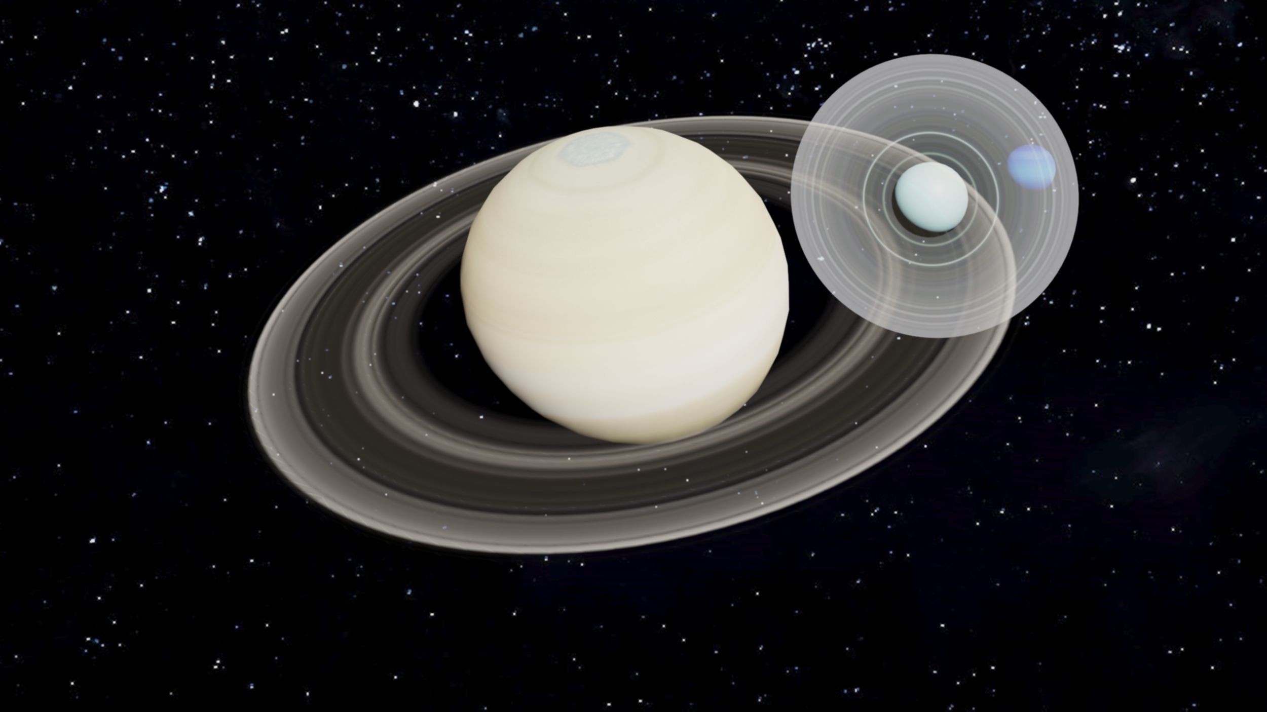 Solar System with all Planets Lowpoly Low-poly 3D model_21