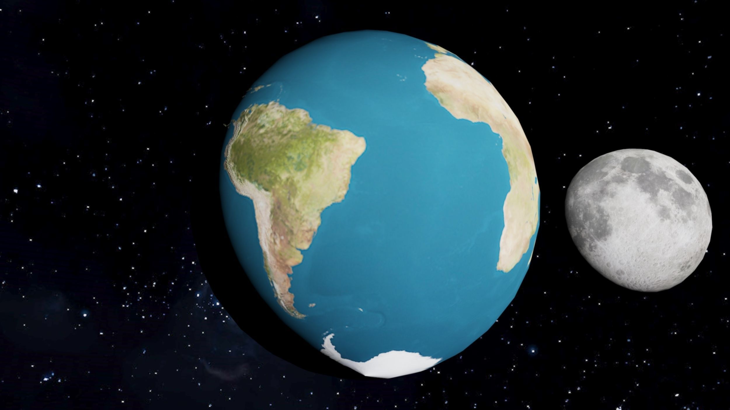 Solar System with all Planets Lowpoly Low-poly 3D model_10