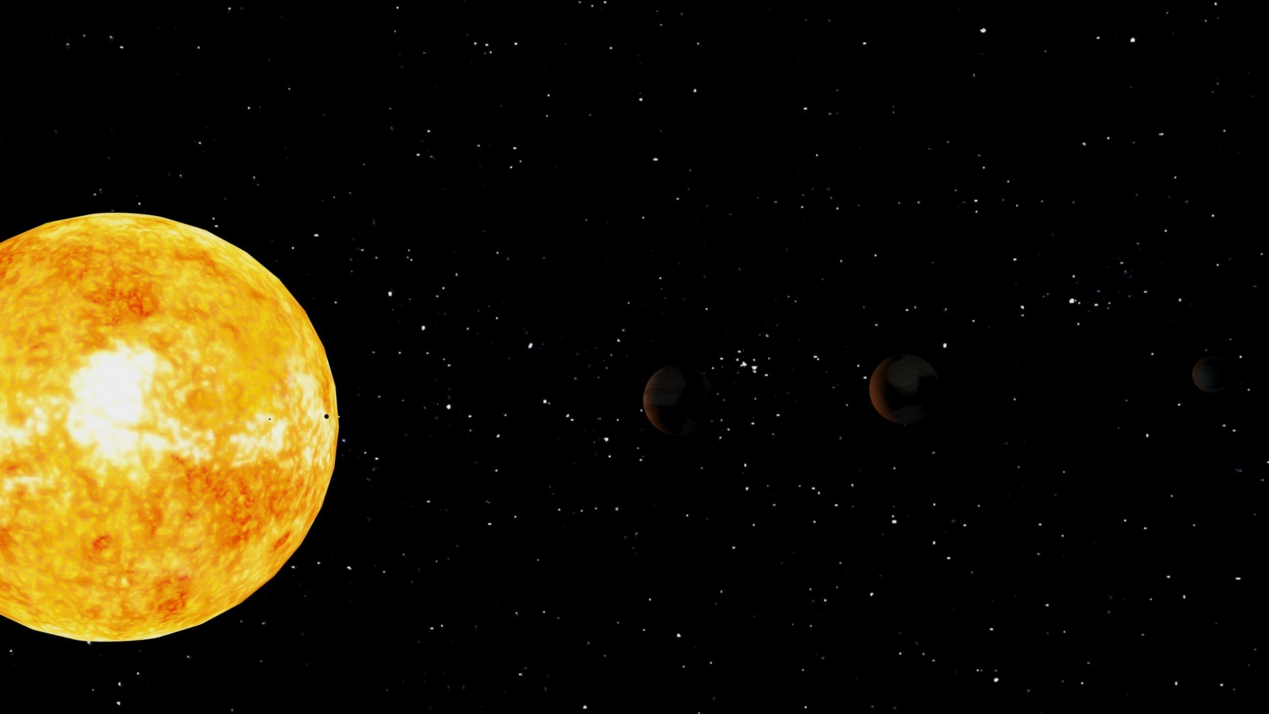 Solar System with all Planets Lowpoly Low-poly 3D model_17