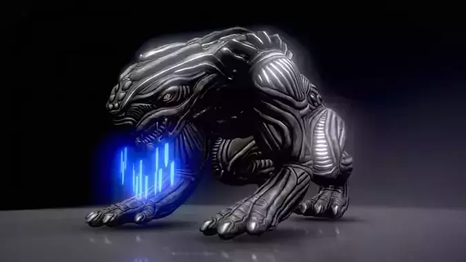 Alien Animal - Blender Game Engine Free low-poly 3D model