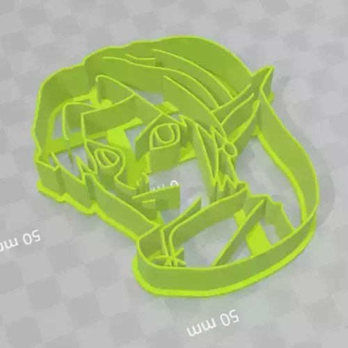 Link face Legend of Zelda cookie cutter 3D print model