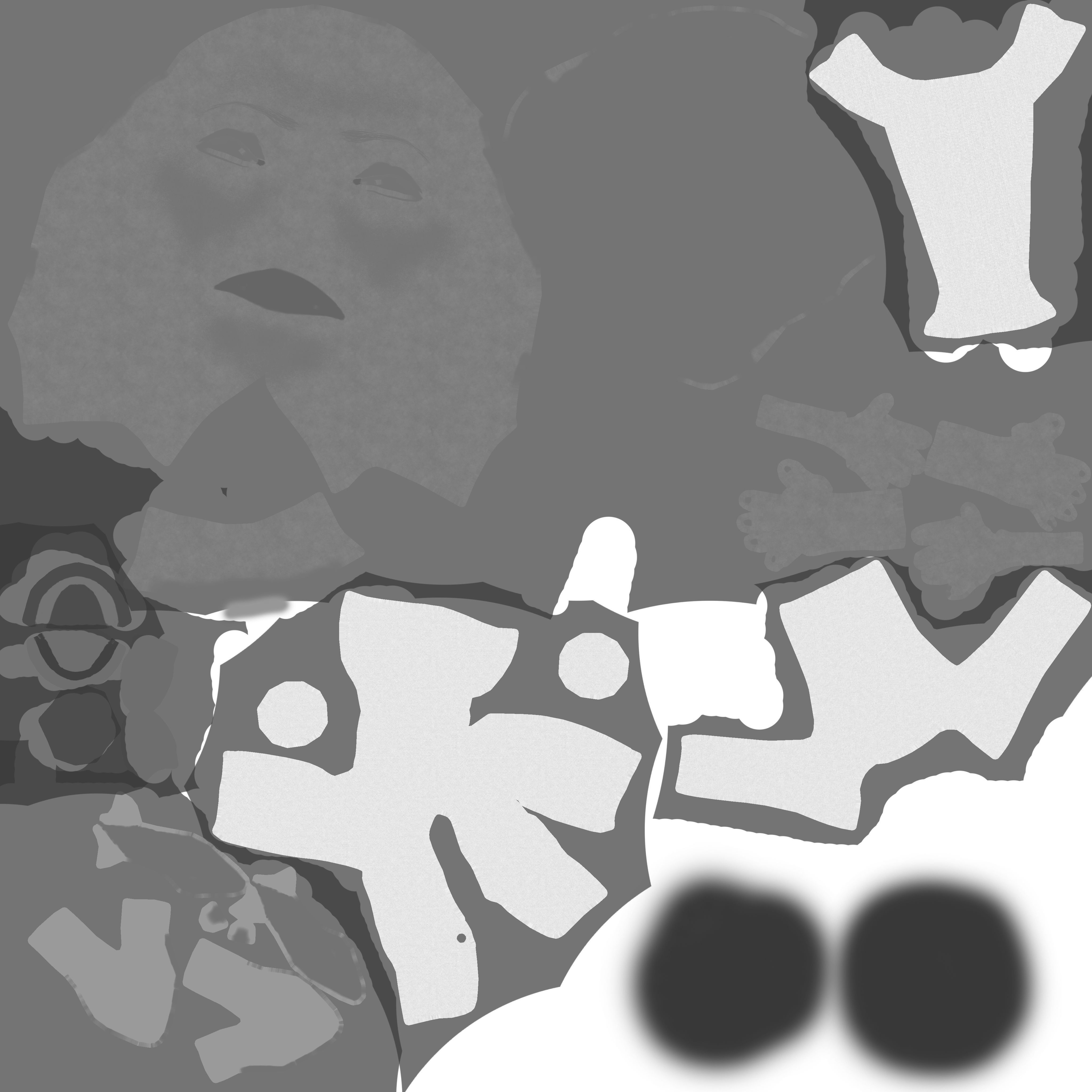 Nancy Pelosi 3D caricature low poly game rady rigged animated Low-poly 3D model_19